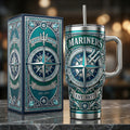 Seattle Mariners 40oz Tumbler with Lid and Straw