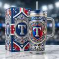 Texas Rangers 40oz Tumbler with Lid and Straw