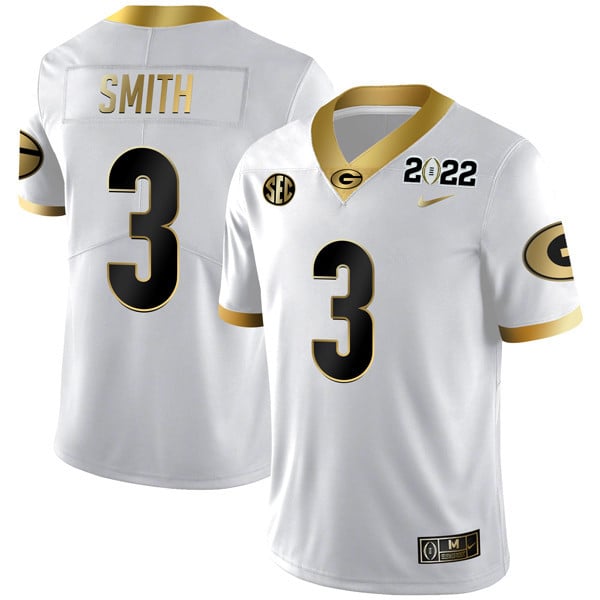 Men's Georgia Bulldogs Limited Champion Golden Jersey – All Stitched