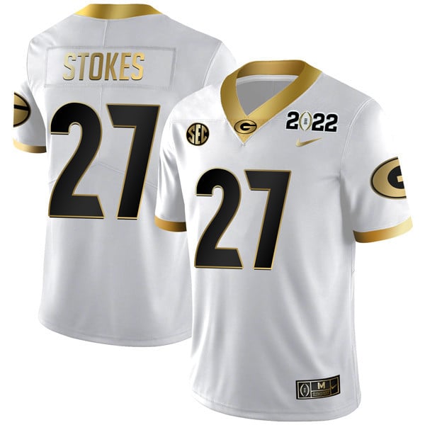 Men's Georgia Bulldogs Limited Champion Golden Jersey – All Stitched