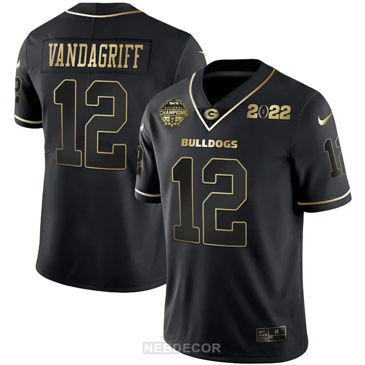 Men's Georgia Bulldogs CFP National Champions Limited Jersey - All Stitched