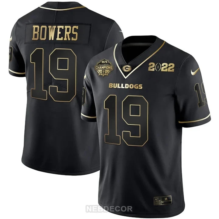 Men's Georgia Bulldogs CFP National Champions Limited Jersey - All Stitched
