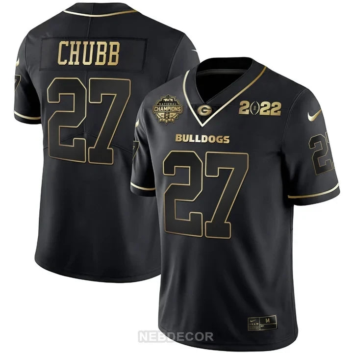 Men's Georgia Bulldogs CFP National Champions Limited Jersey - All Stitched