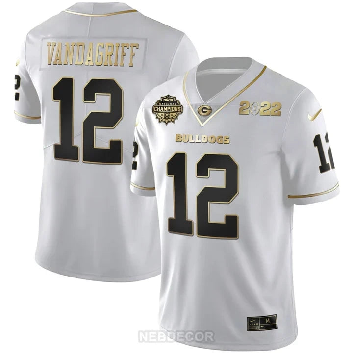 Men's Georgia Bulldogs CFP National Champions Limited Jersey - All Stitched