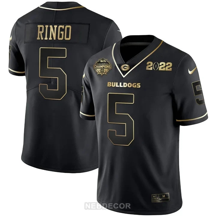Men's Georgia Bulldogs CFP National Champions Limited Jersey - All Stitched
