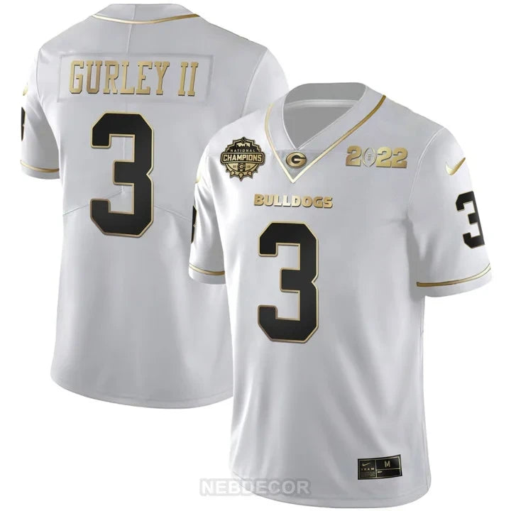 Men's Georgia Bulldogs CFP National Champions Limited Jersey - All Stitched