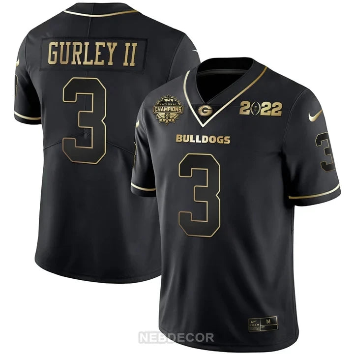 Men's Georgia Bulldogs CFP National Champions Limited Jersey - All Stitched