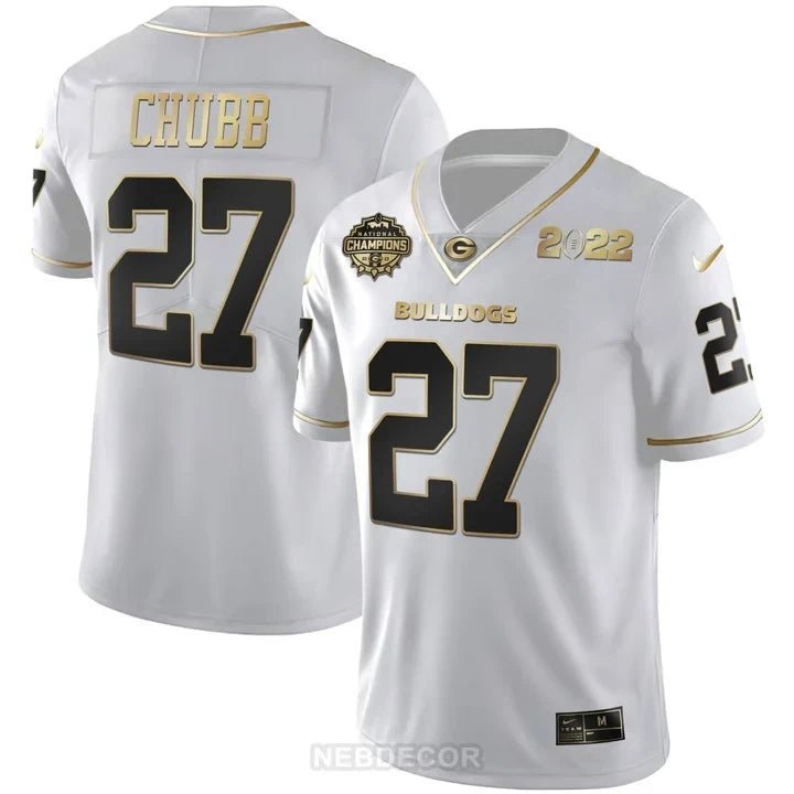 Men's Georgia Bulldogs CFP National Champions Limited Jersey - All Stitched