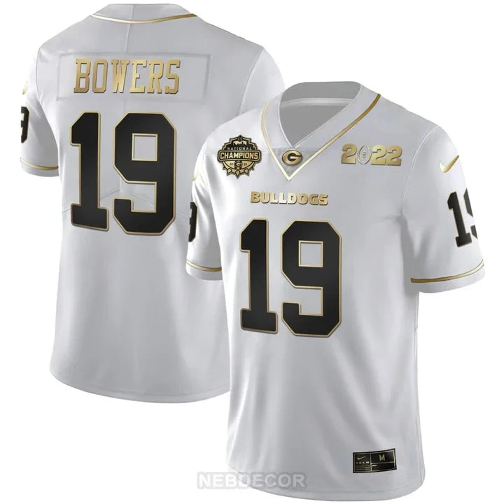 Men's Georgia Bulldogs CFP National Champions Limited Jersey - All Stitched