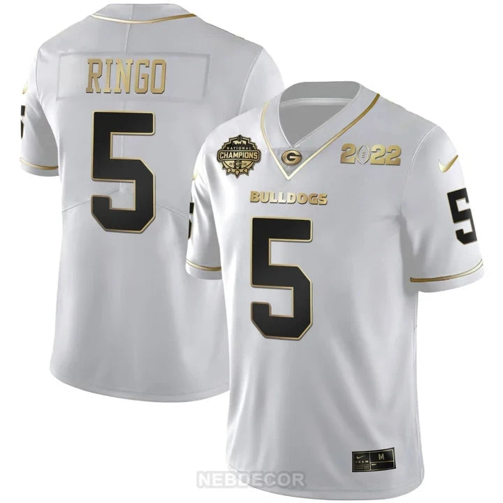 Men's Georgia Bulldogs CFP National Champions Limited Jersey - All Stitched