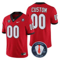 Georgia Bulldogs Players Jersey Honoring Vince Dooley Patch Custom - All Stitched