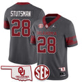 Youth's Oklahoma Sooners 2024 Limited Jersey - SEC Patch - All Stitched