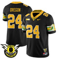 Men's Oregon Football Forever Gang Green 2024 Jersey N1 - All Stitched