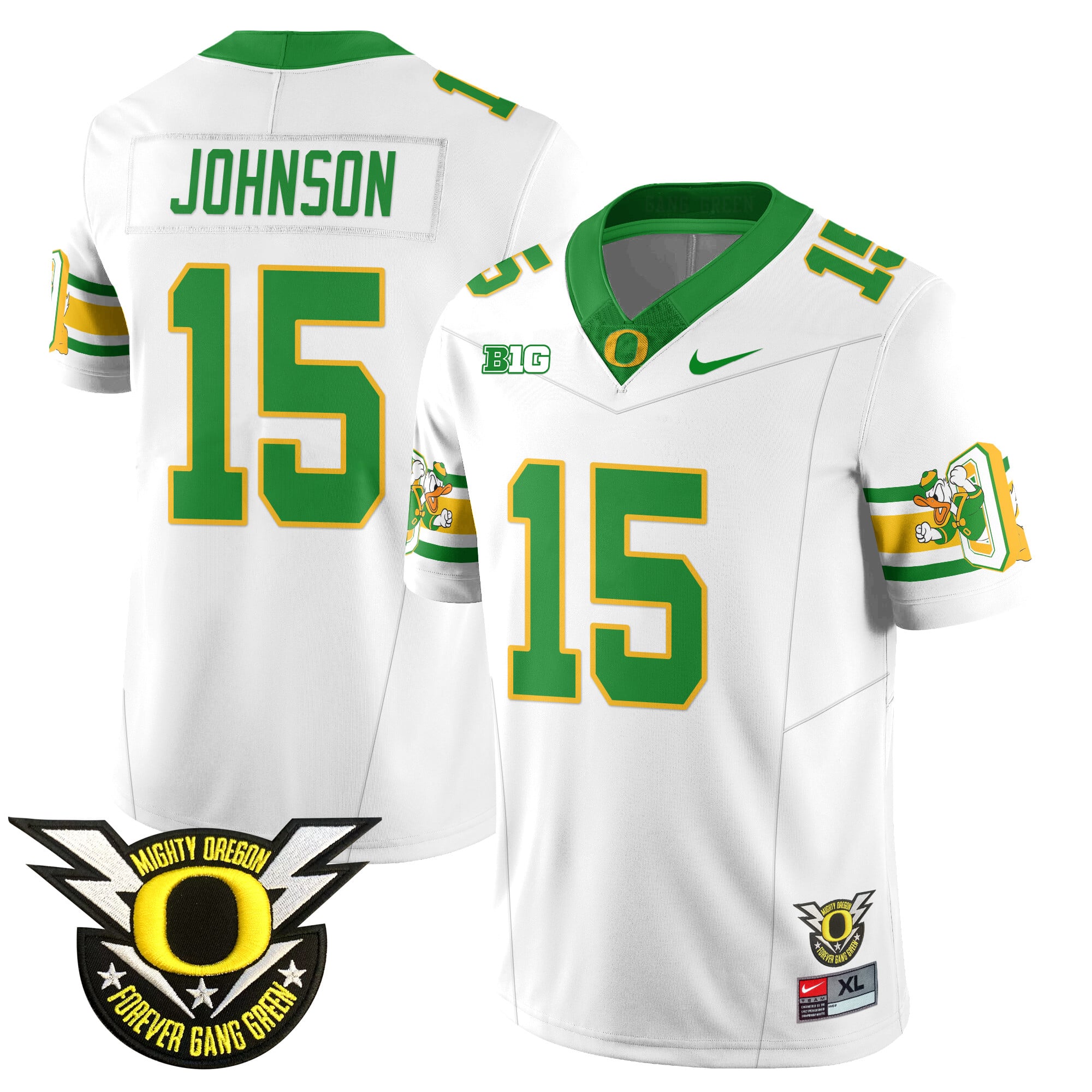 Men's Oregon Football Forever Gang Green 2024 Jersey N1 - All Stitched