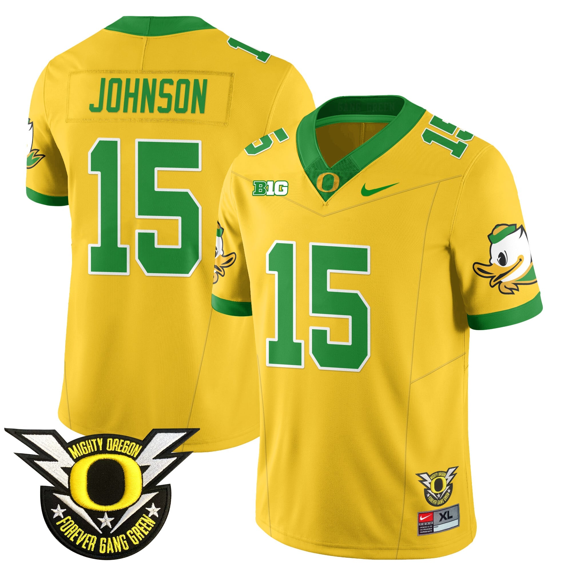 Men's Oregon Football Forever Gang Green 2024 Jersey N2 - All Stitched