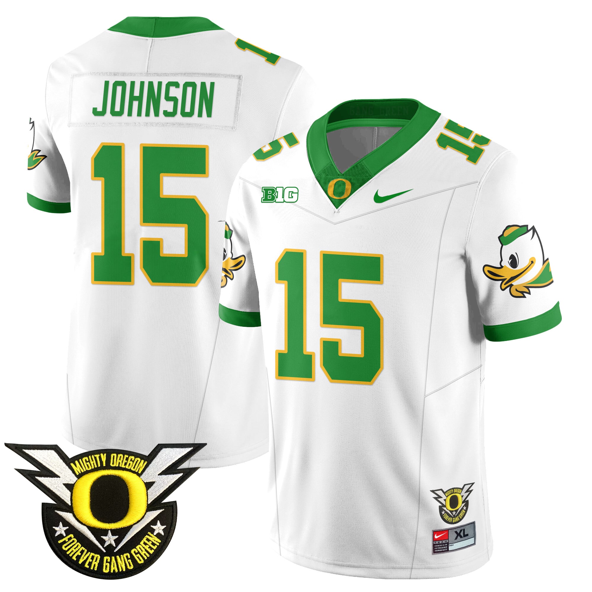 Men's Oregon Football Forever Gang Green 2024 Jersey N2 - All Stitched