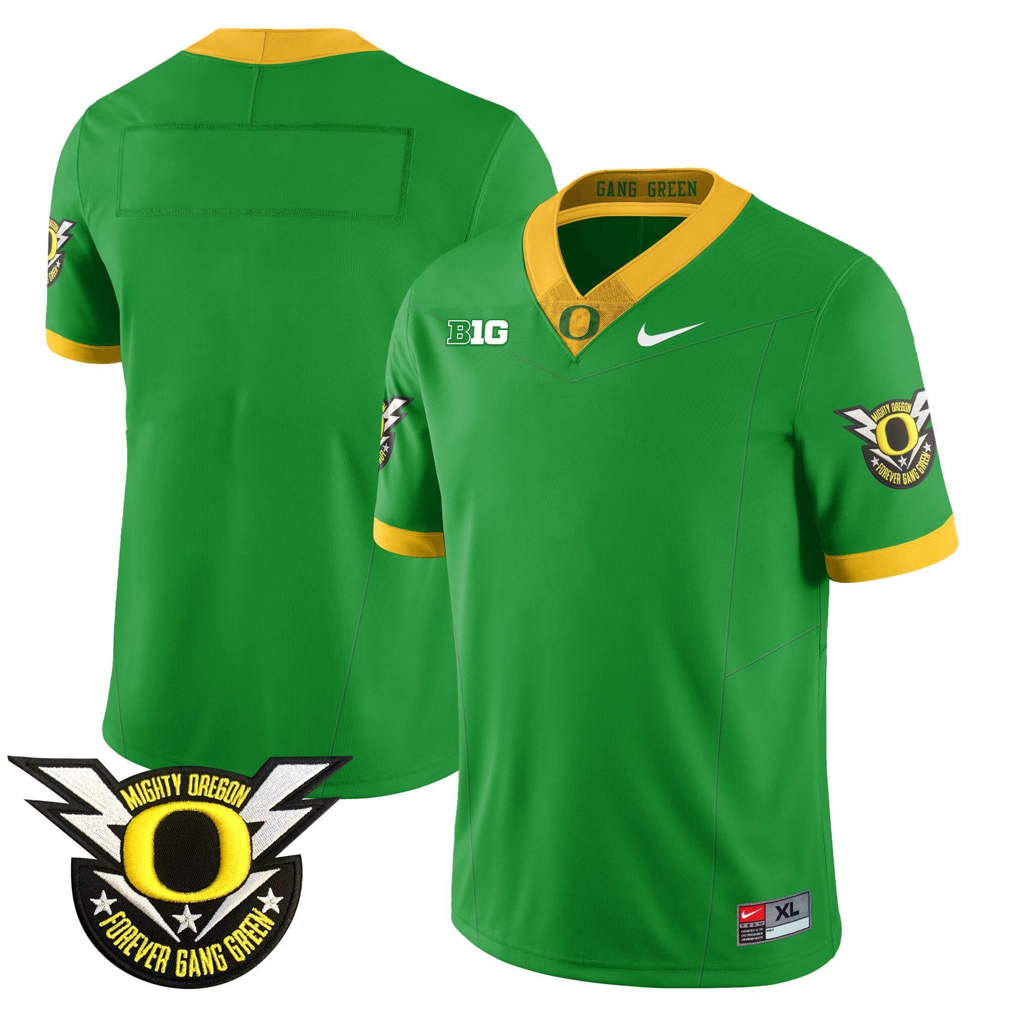 Men's Oregon Football Forever Gang Green 2024 Jersey - All Stitched