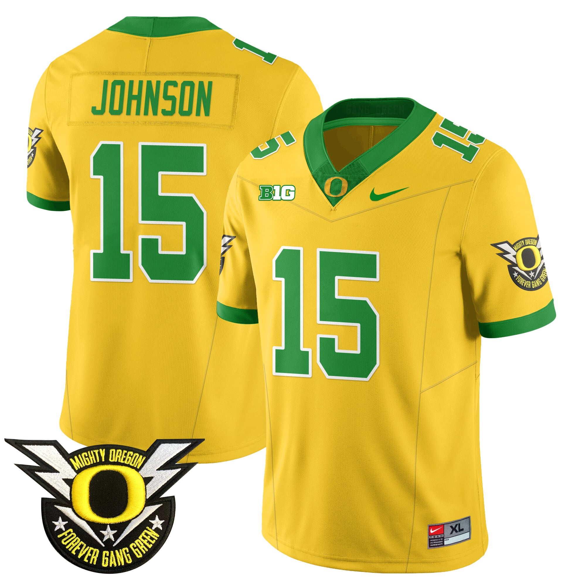 Men's Oregon Football Forever Gang Green 2024 Jersey - All Stitched