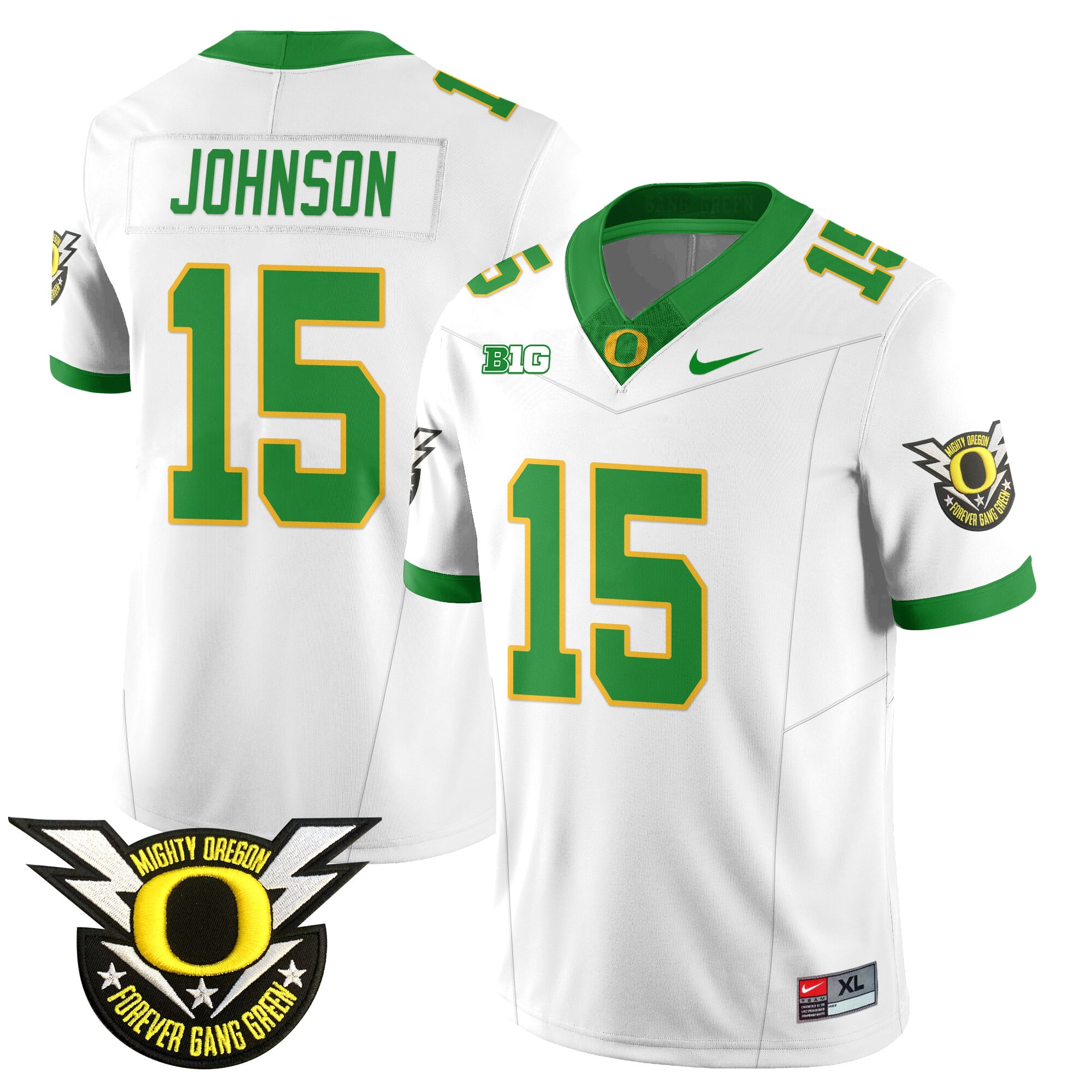 Men's Oregon Football Forever Gang Green 2024 Jersey - All Stitched