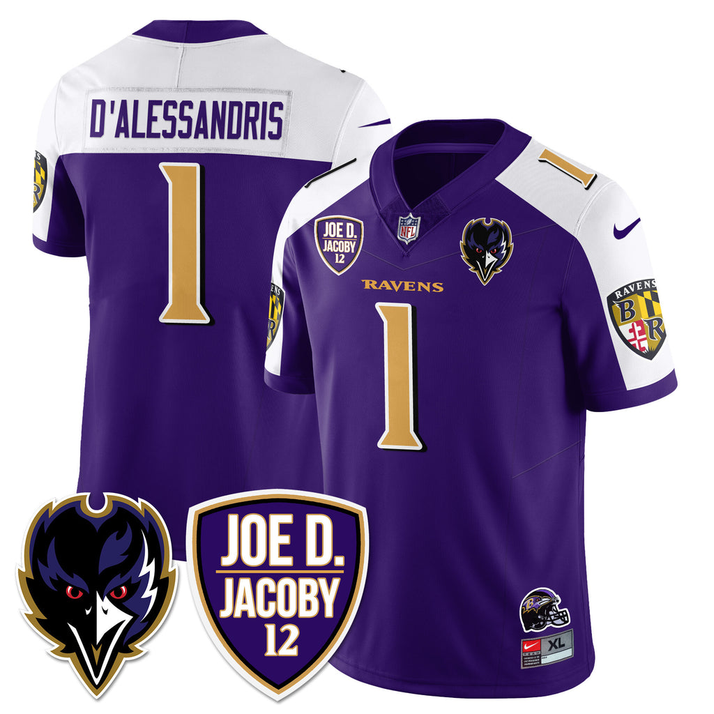 Men's Ravens Purple Rising 2024 Vapor Limited Jersey - All Stitched