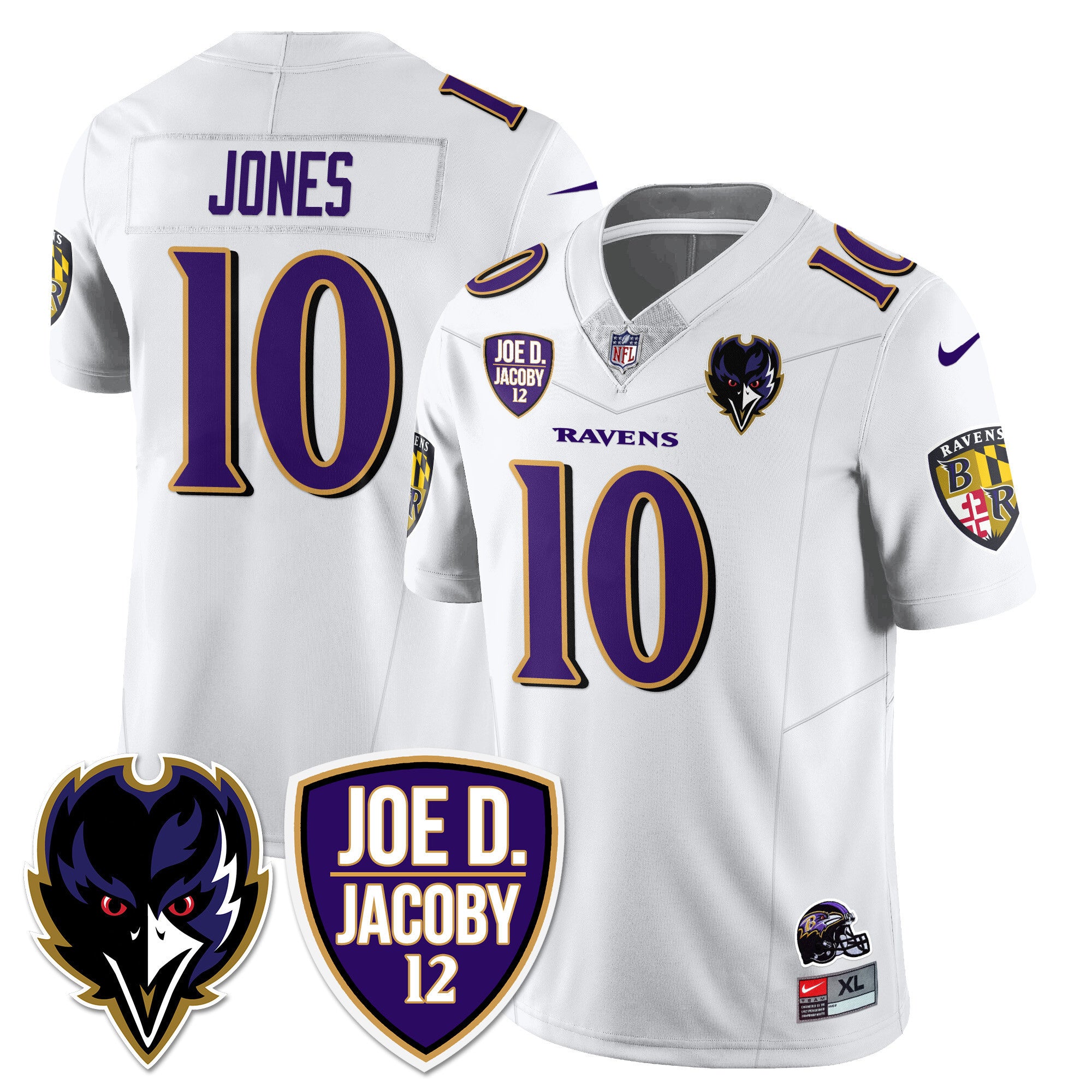 Men's Ravens Purple Rising 2024 Vapor Limited Jersey - All Stitched