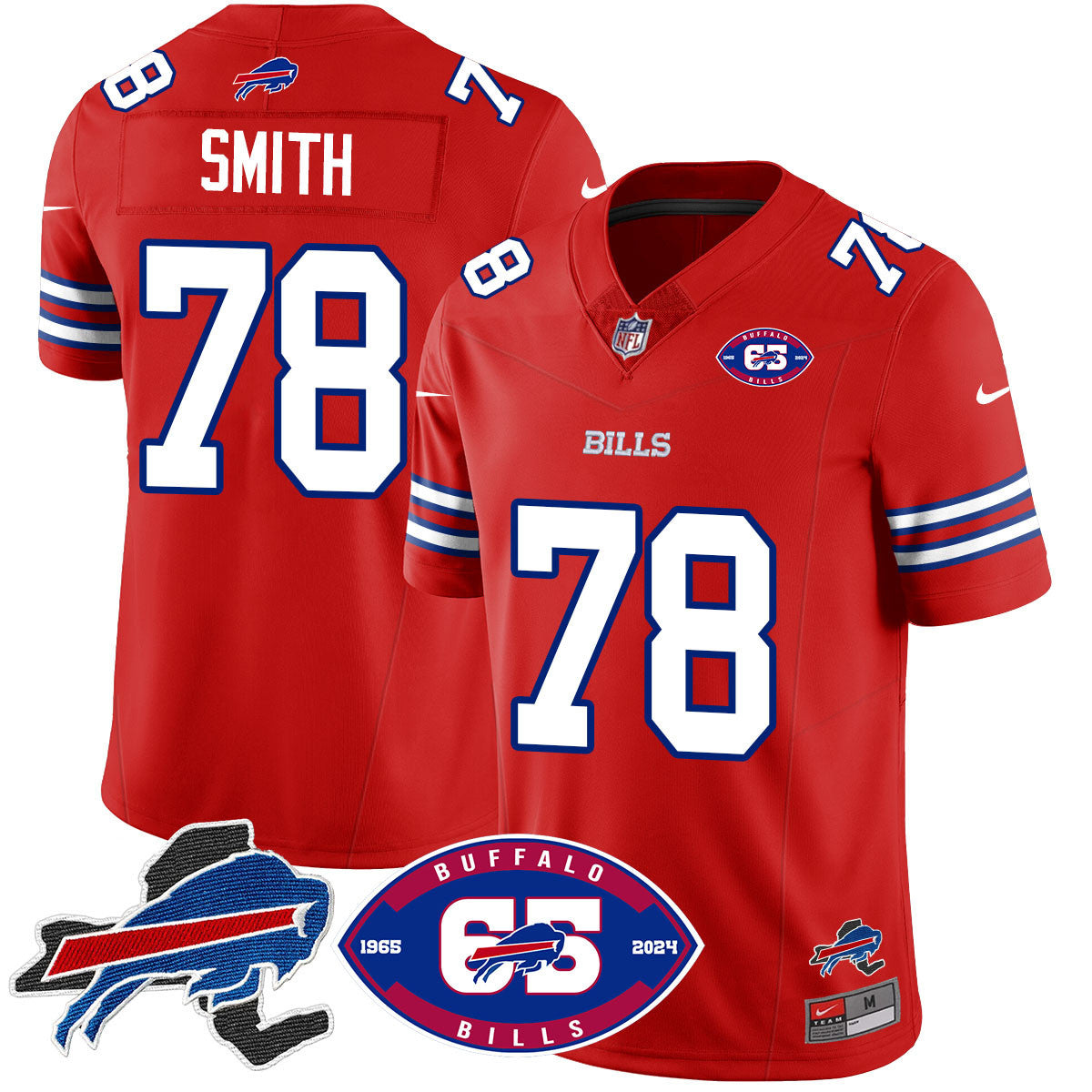 Men's Bills 1959 - 2024 - The Bills Jersey - All Stitched