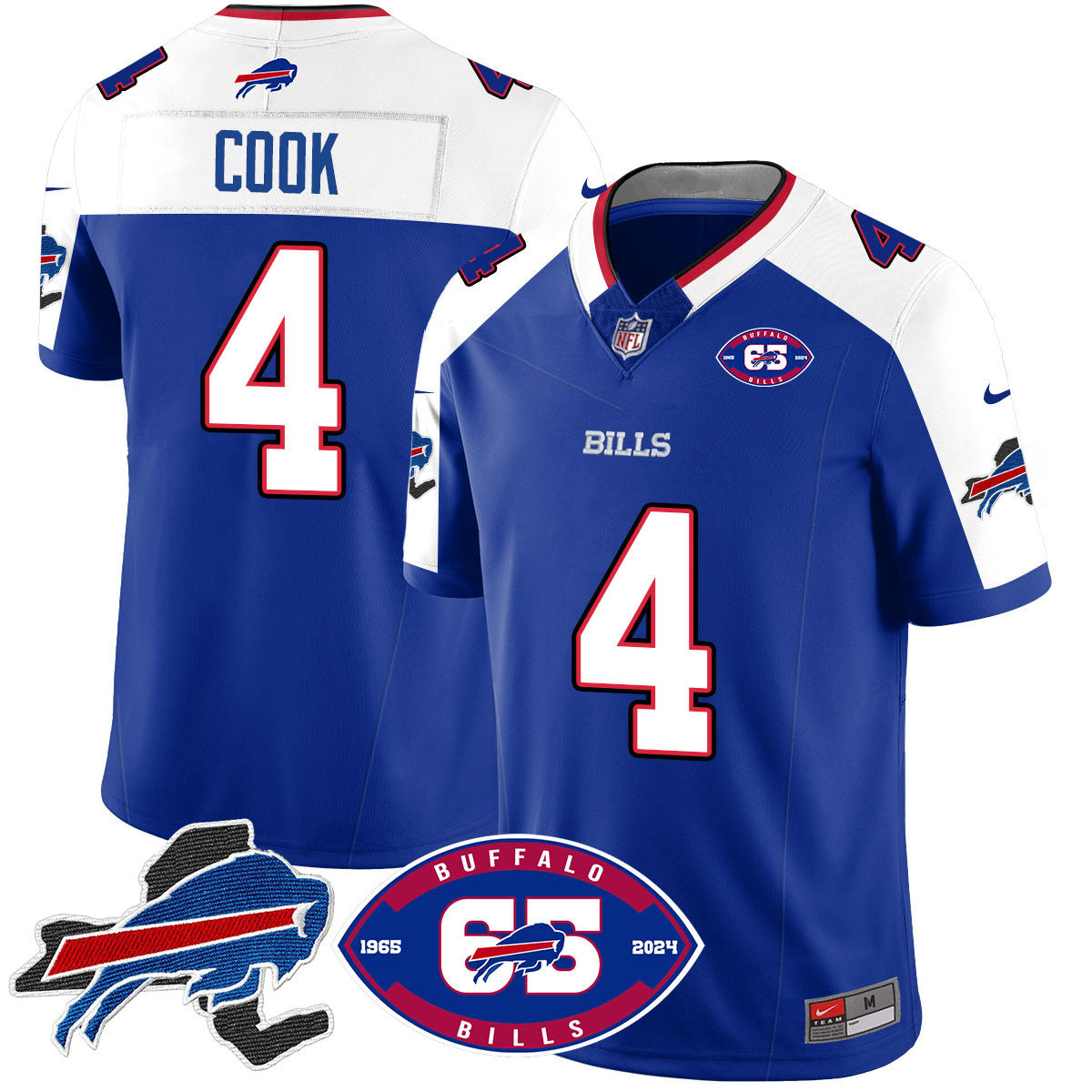 Men's Bills 1959 - 2024 - The Bills Jersey - All Stitched