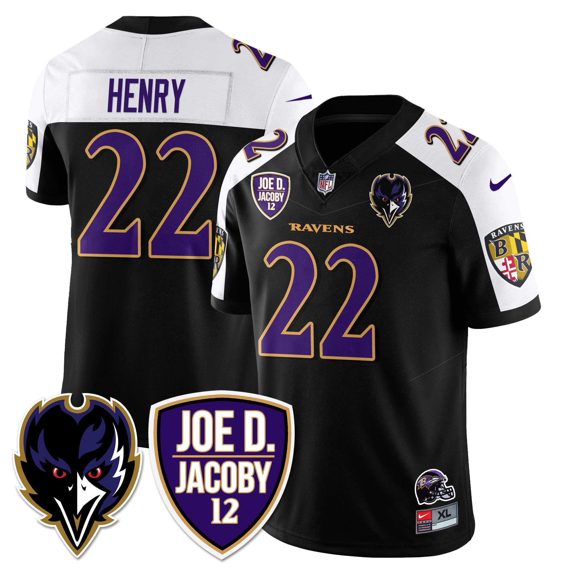Men's Ravens Purple Rising 2024 Vapor Limited Jersey - All Stitched