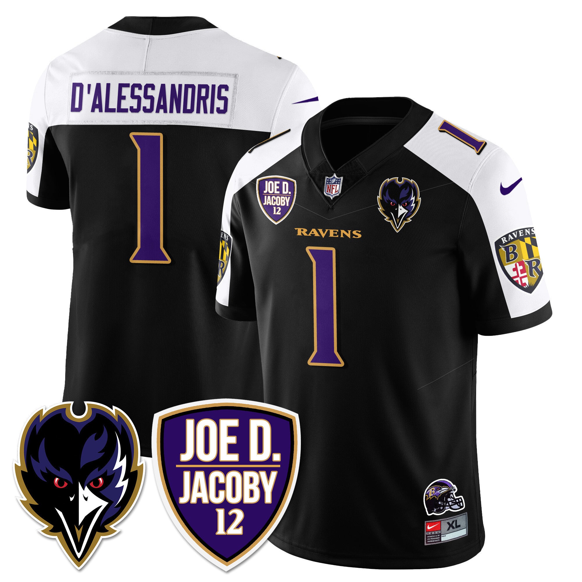 Men's Ravens Purple Rising 2024 Vapor Limited Jersey - All Stitched