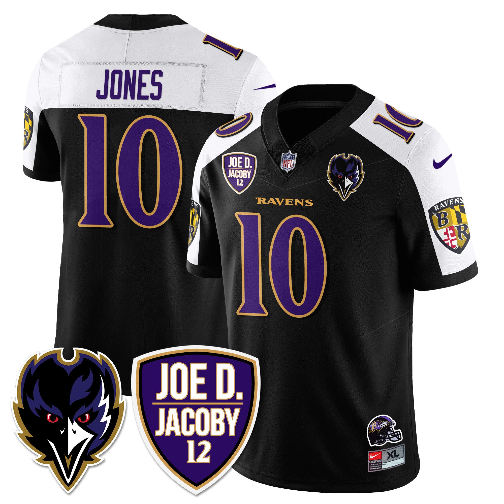 Men's Ravens Purple Rising 2024 Vapor Limited Jersey - All Stitched