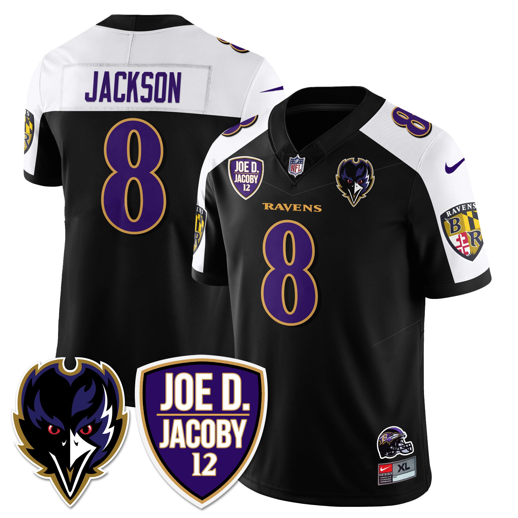 Men's Ravens Purple Rising 2024 Vapor Limited Jersey - All Stitched