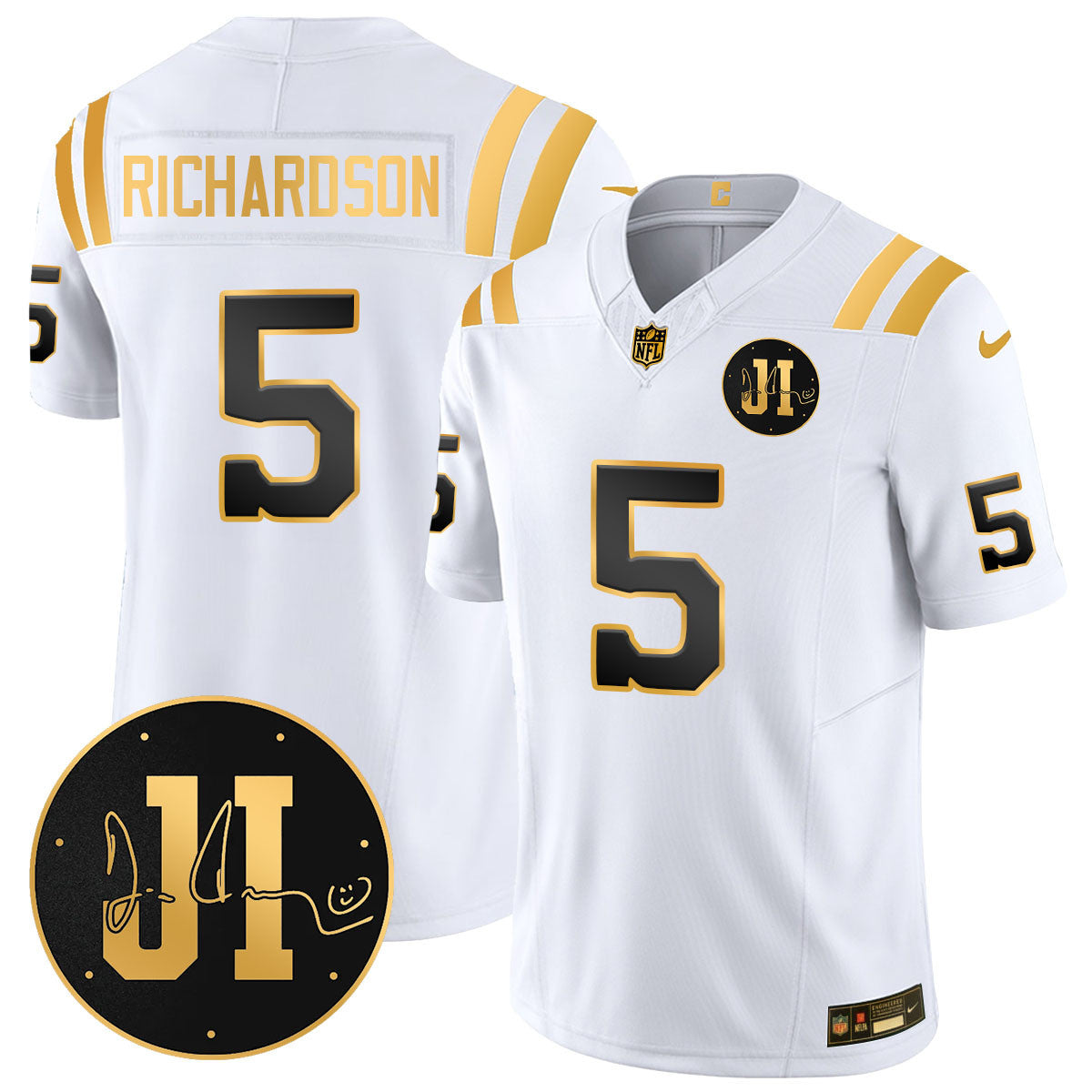 Men's Indianapolis Colts Limited 2025 Jersey - Memorial Patch for Jim Irsay - All Stitched