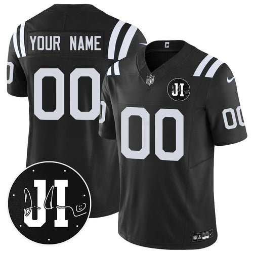 Custom Indianapolis Colts Limited 2025 Jersey - Memorial Patch for Jim Irsay - All Stitched