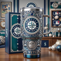 Seattle Mariners 40oz Tumbler with Lid and Straw