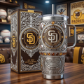 San Diego Padres 40oz Tumbler with Lid and Straw