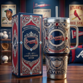 Atlanta Braves 40oz Tumbler with Lid and Straw