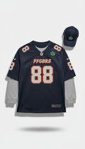 Midnight Navy NFL Jersey With Embroidery