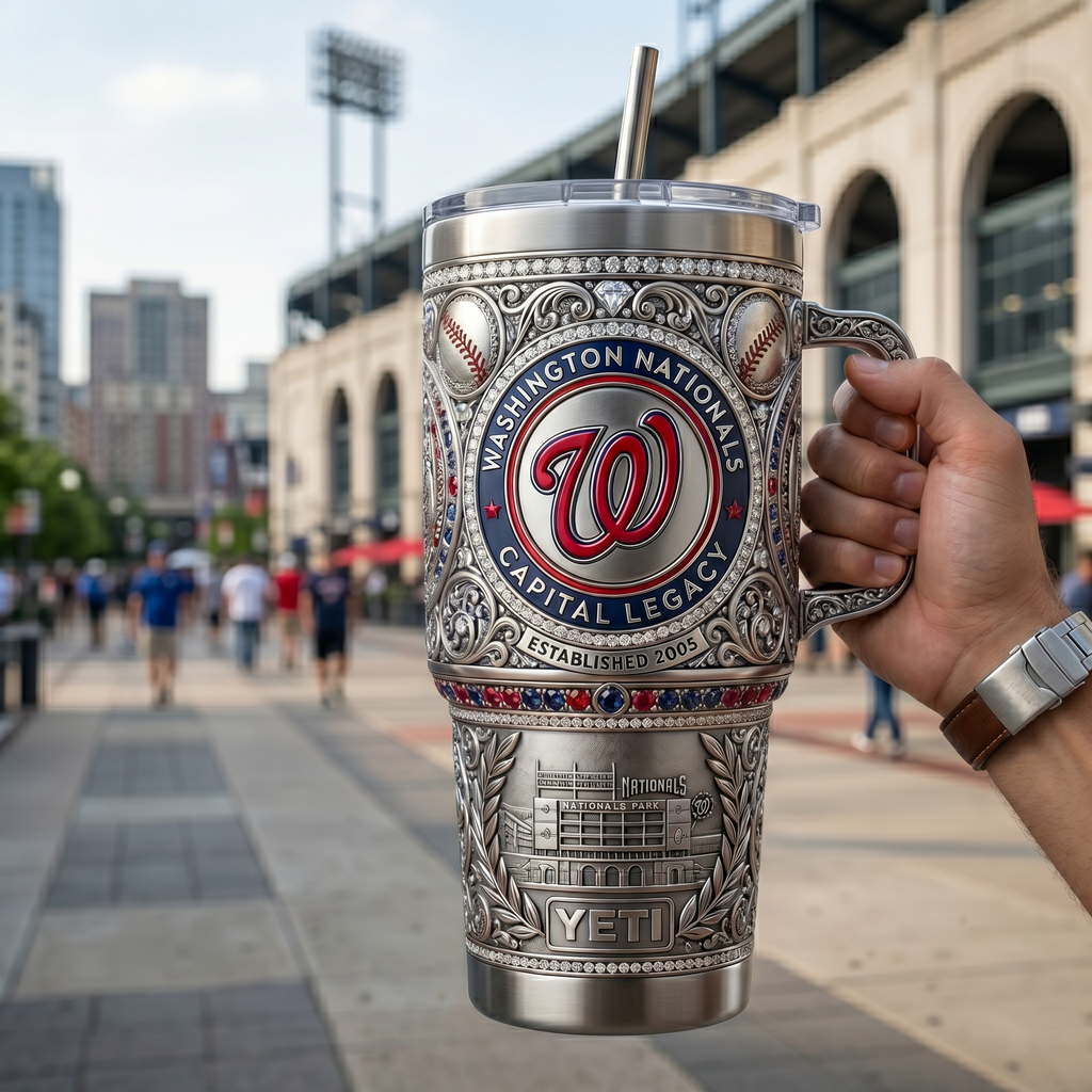 Washington Nationals 40oz Tumbler with Lid and Straw
