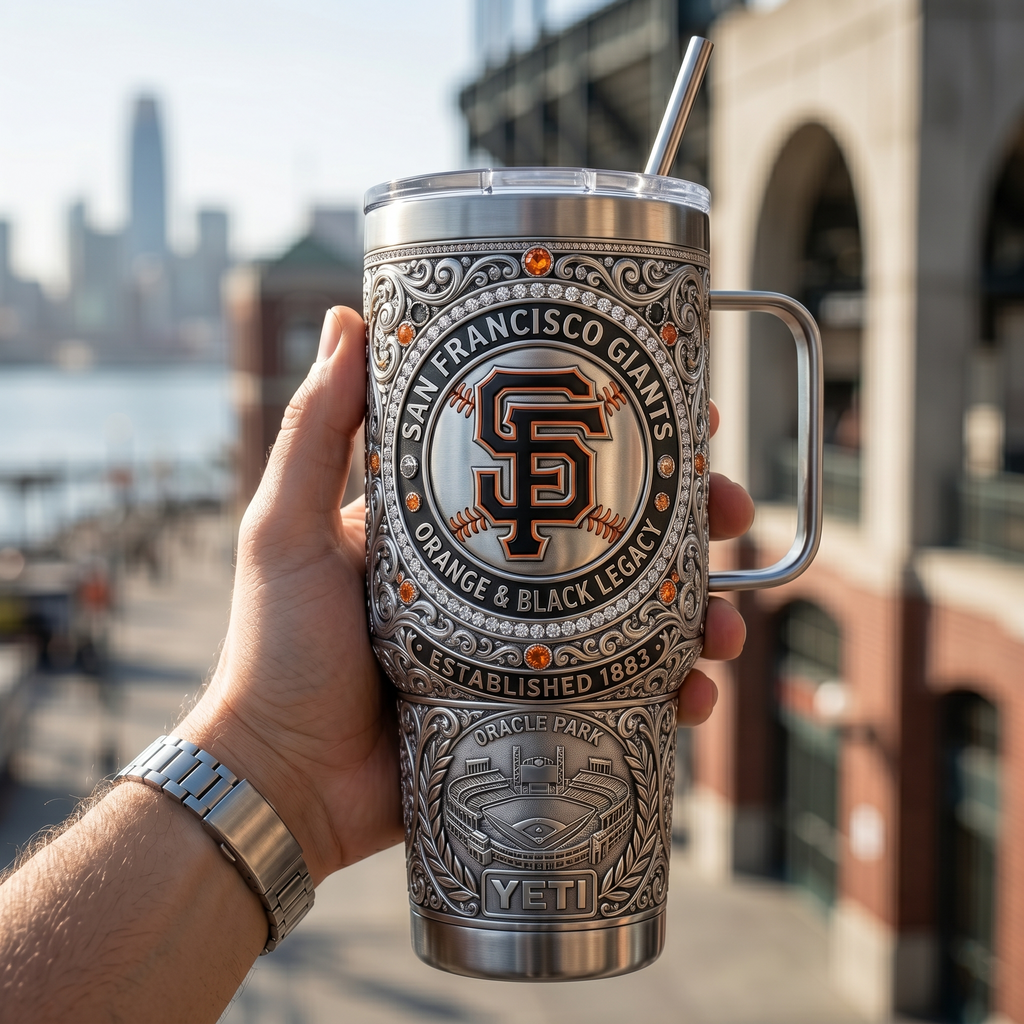 San Francisco Giants 40oz Tumbler with Lid and Straw