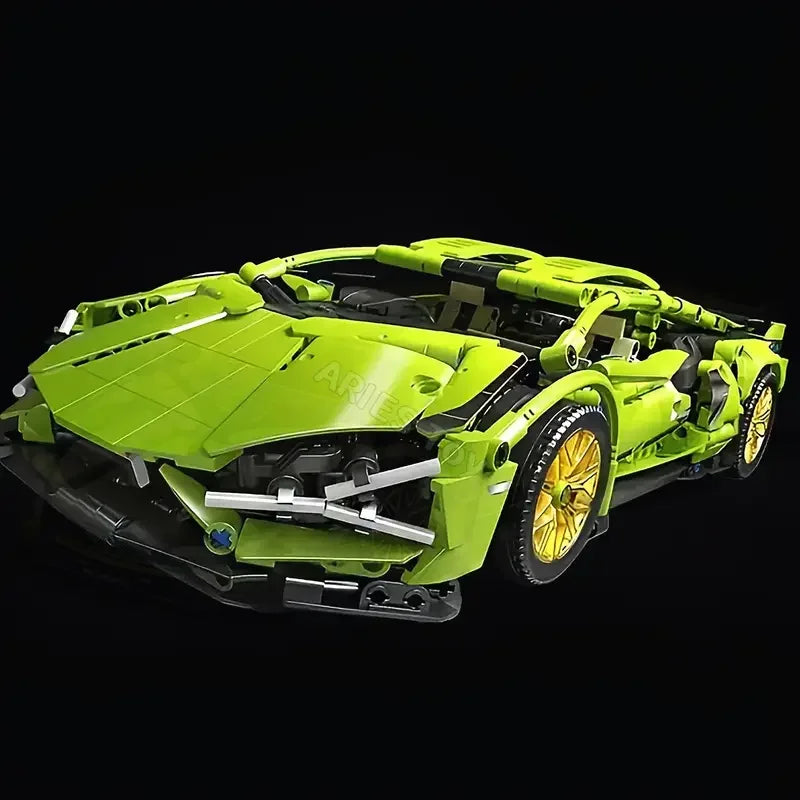 Hot Technical Building Blocks Car Racing Sport Speed Vehicle Model City Mechanical Super Bricks Puzzle Toys Adult Gift