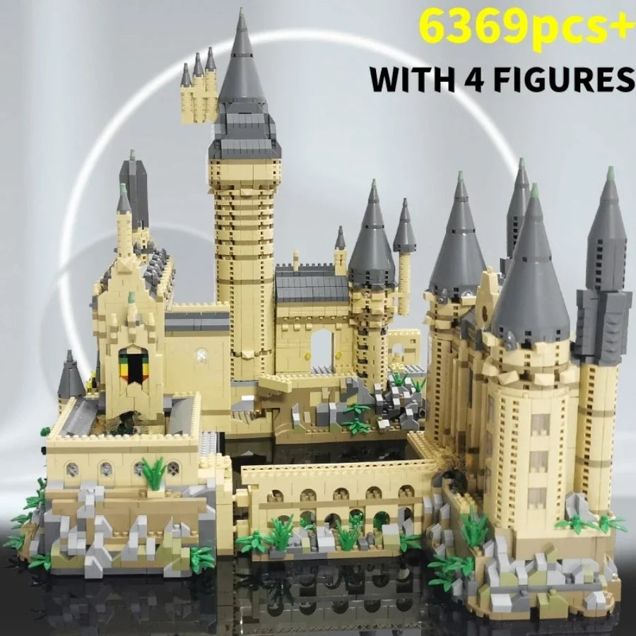 New Magic Hogwarts Castle Micro Building  Blocks Street View Architecture Creative MOC Model Kit  Kids Christmas Birthday Gifts