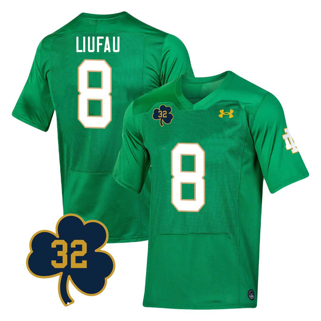 Youth's Notre Dame Football Jersey - Johnny Lujack Patch