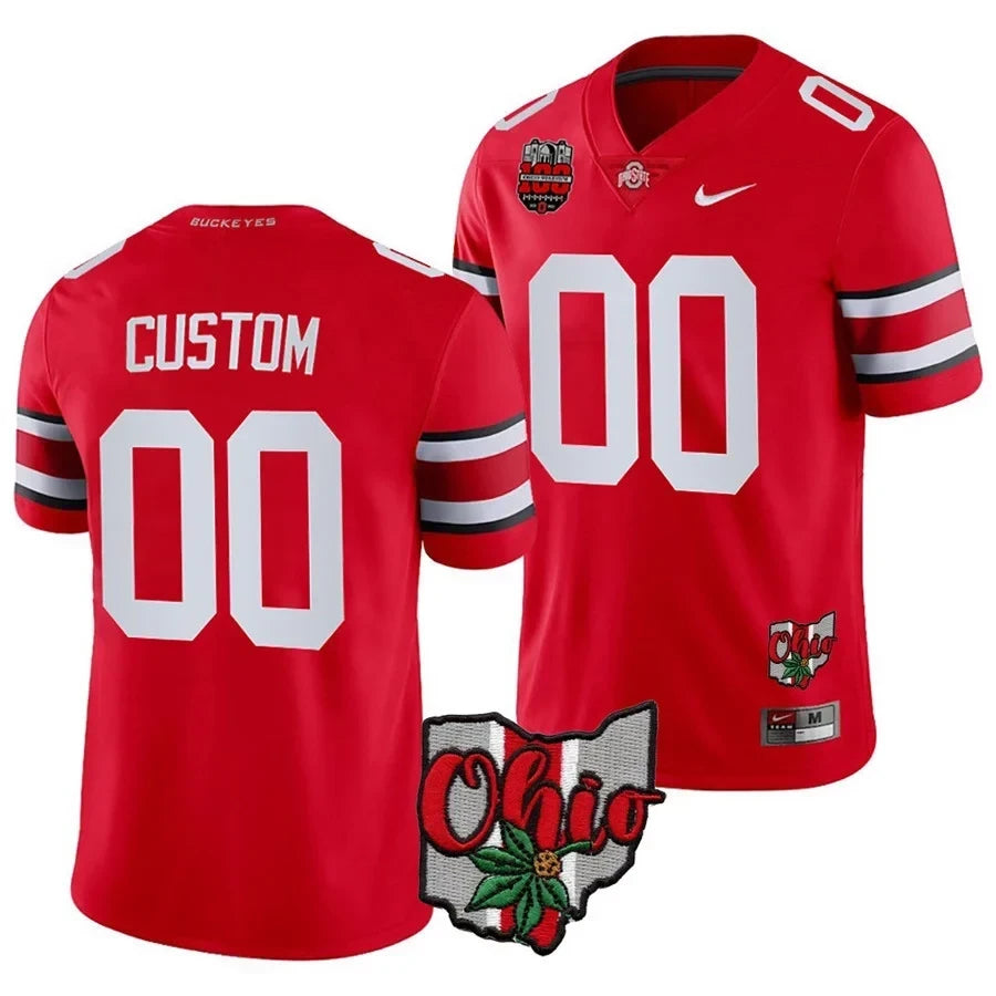 Ohio State Buckeyes Custom Jersey - Ohio State Patch - All Stitched