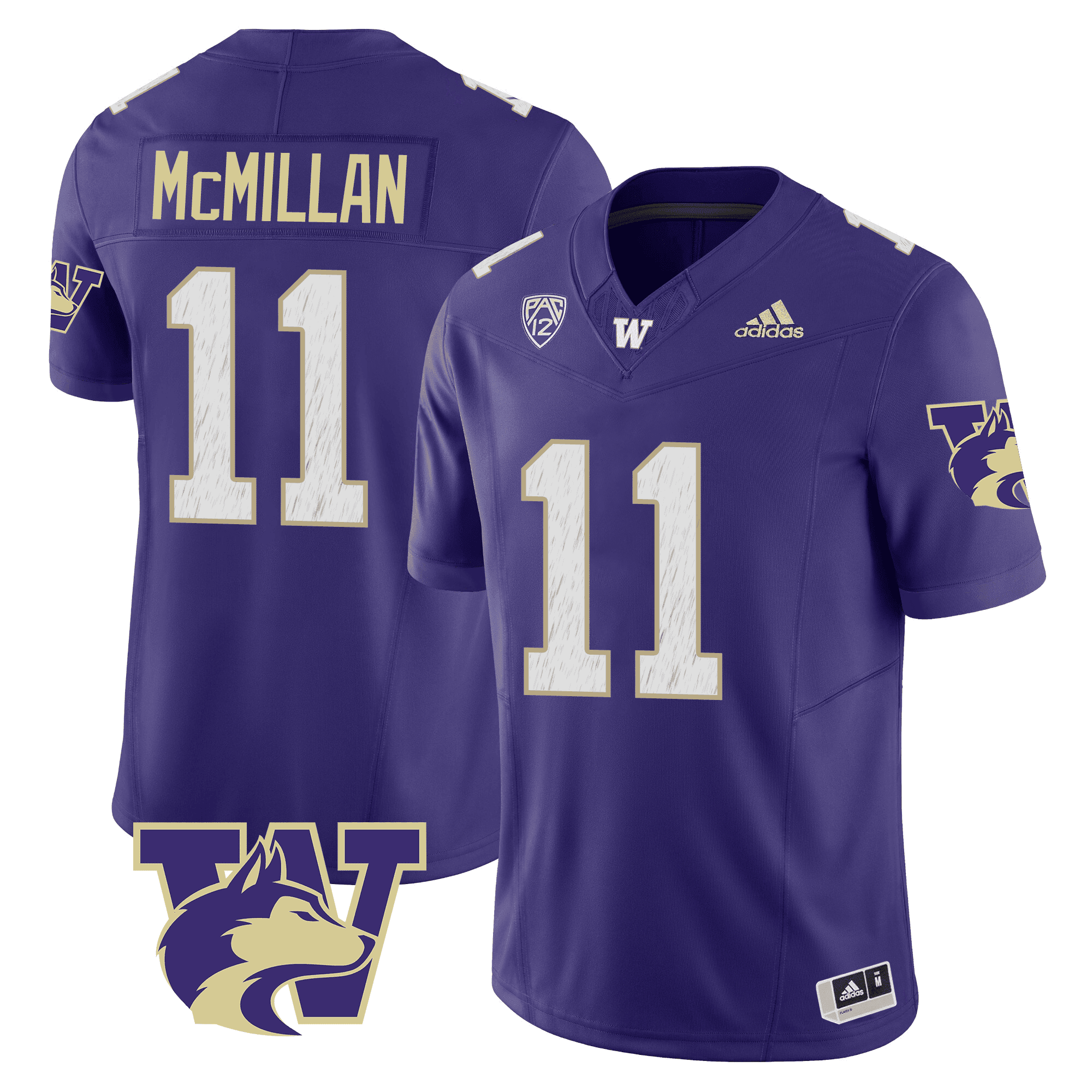 Men's Washington Huskies Limited Jersey - Huskies Logo Patch
