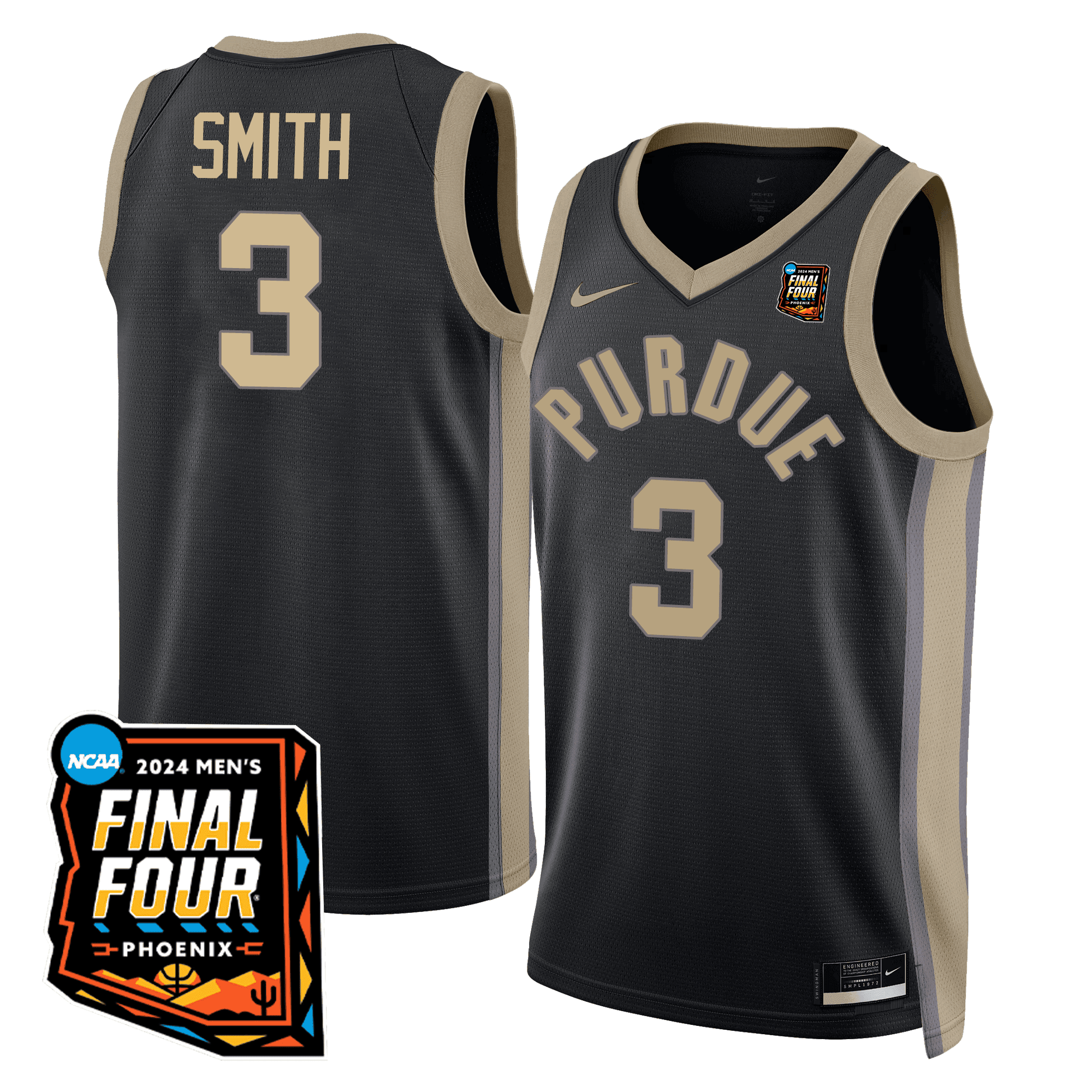 Women's Purdue Boilermakers Basketball Jersey - Final Four Patch