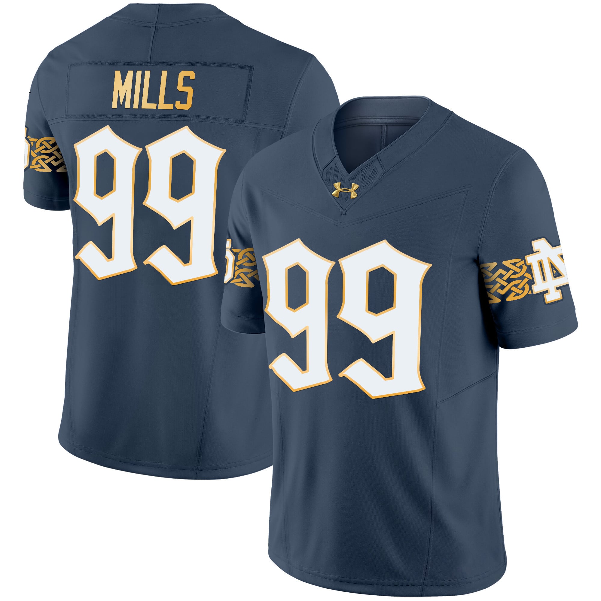 Men's Notre Dame Fighting Irish 2024 Vapor Limited Jersey V2 - All Stitched