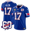 Men's Bills 60th Anniversary Patch Vapor Limited Jersey - All Stitched
