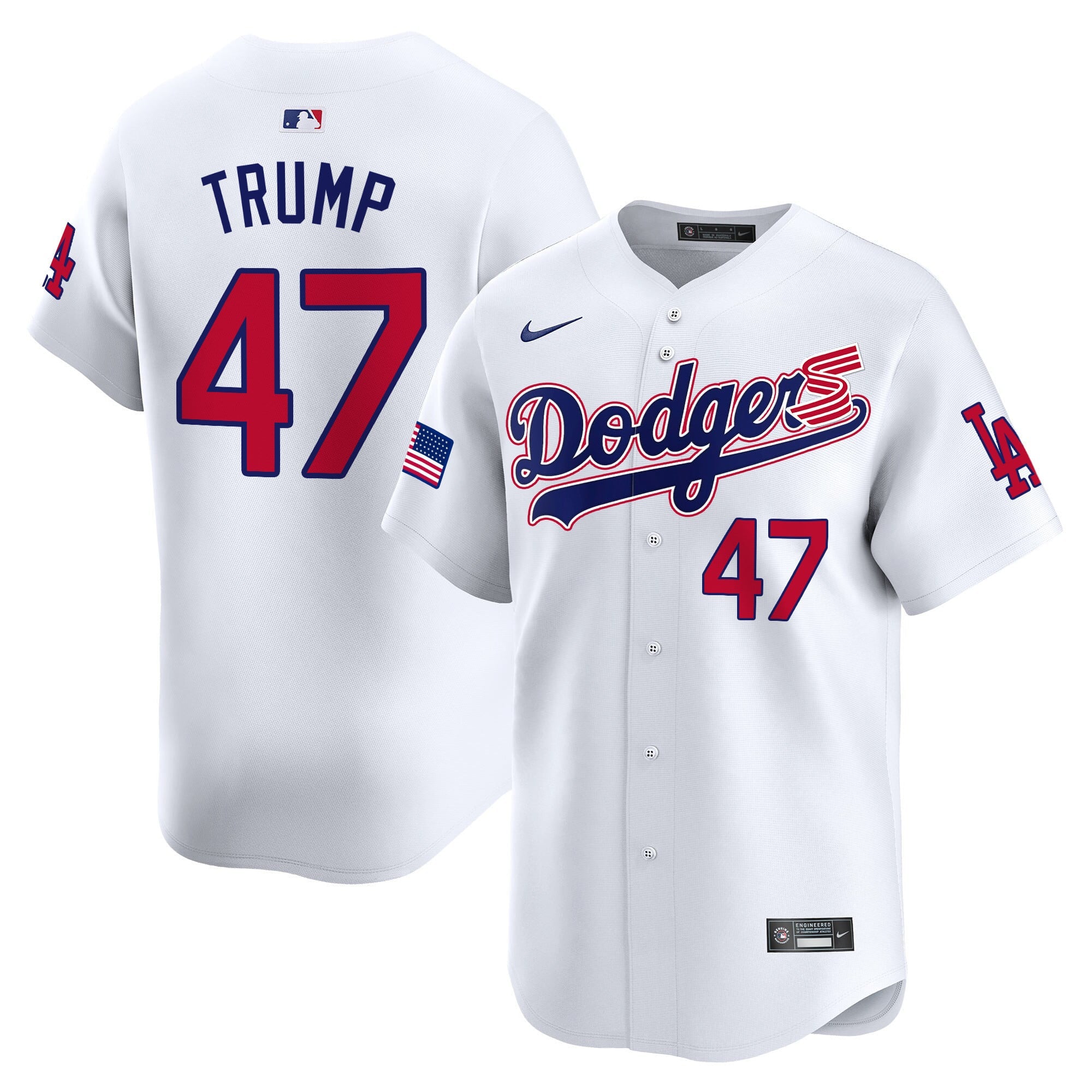 Men's Dodgers 2024 Independence Day Vapor Premier Limited Jersey - All Stitched