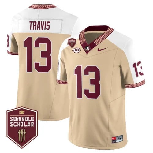 Men?s Florida State Seminoles Football Vapor Gold Jersey ? Seminole Scholar ? All Stitched