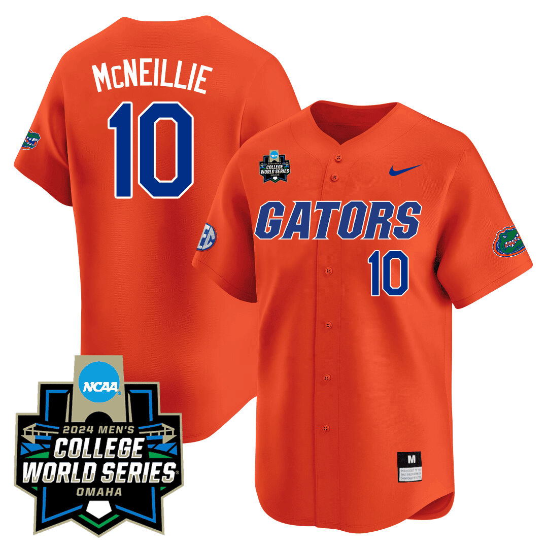 Men's Florida Gators 23/24 Jersey - 2024 College World Series Patch - All Stitched